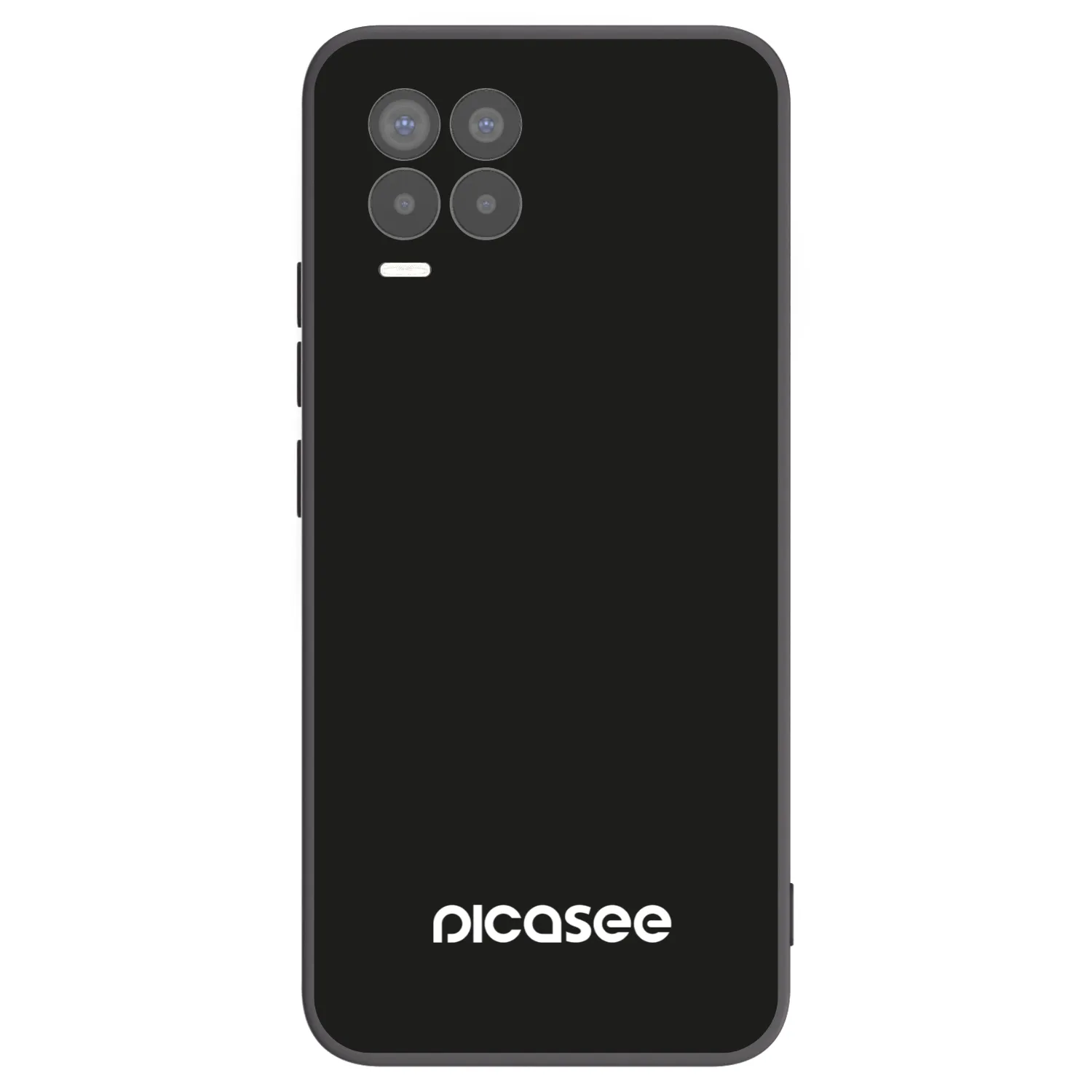 Picasee silikonový černý obal pro Realme 8 4G - Picasee