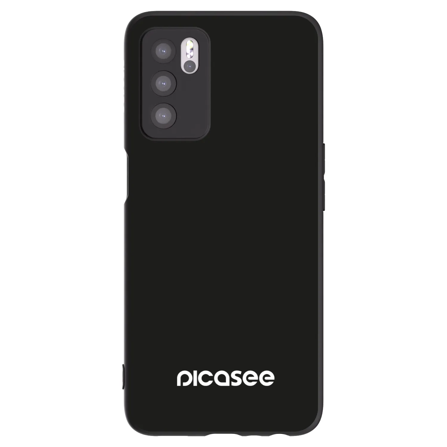 Picasee silikonový černý obal pro OPPO A16s - Picasee
