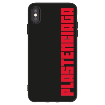 Picasee silikonový černý obal pro Apple iPhone XS Max - Plastenciaga