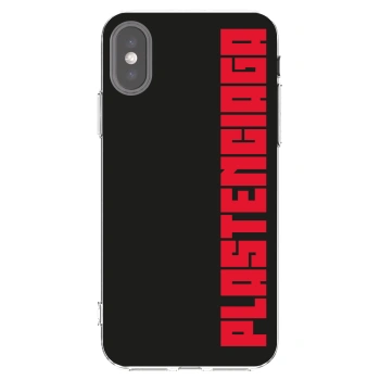 Picasee silikonový průhledný obal pro Apple iPhone X/XS - Plastenciaga