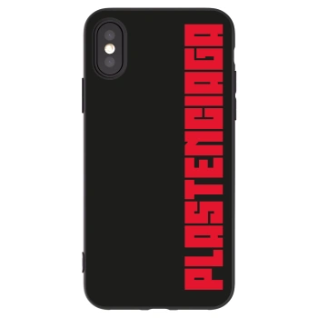 Picasee silikonový černý obal pro Apple iPhone X/XS - Plastenciaga