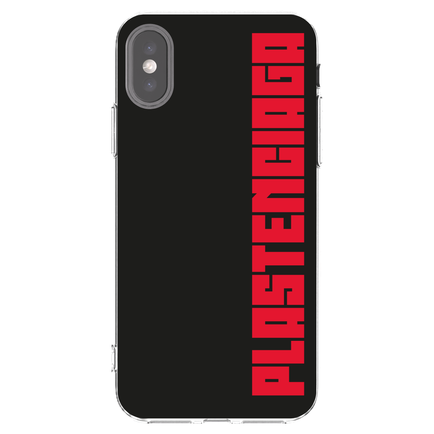 Picasee silikonový průhledný obal pro Apple iPhone X/XS - Plastenciaga
