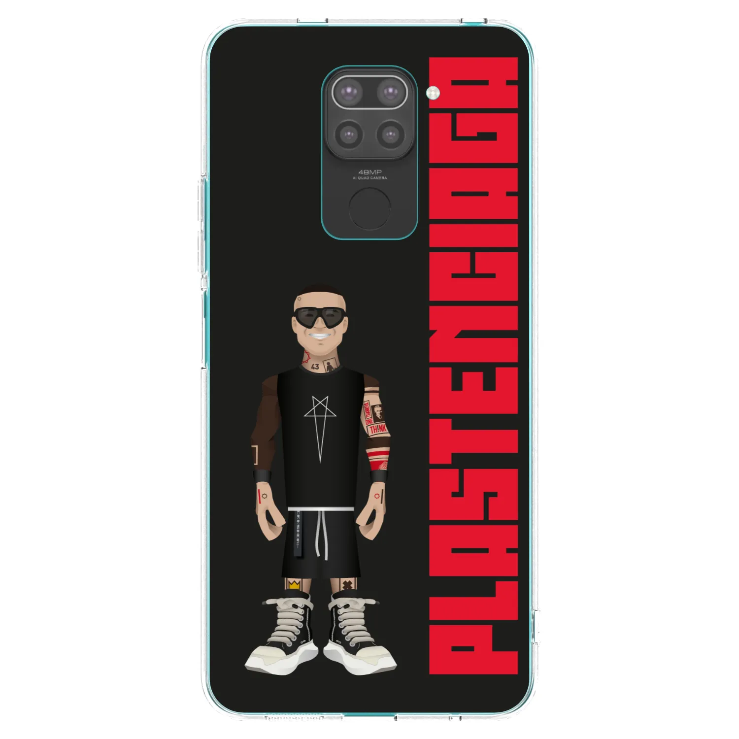 Picasee silikonový černý obal pro Xiaomi Redmi Note 9 - Tomáš Rajchl