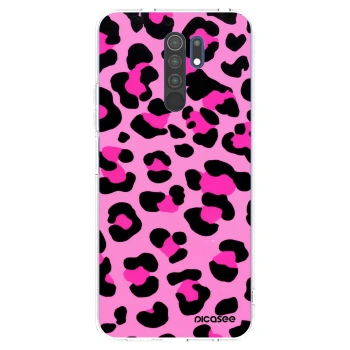 Picasee silikonový průhledný obal pro Xiaomi Redmi 9 - Pink Tiger