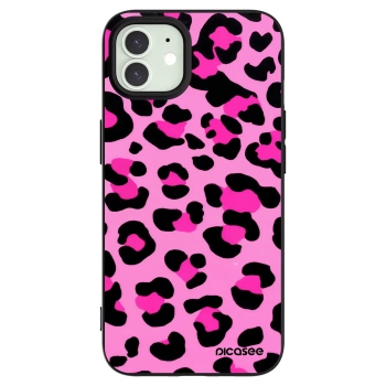 Picasee silikonový černý obal pro Apple iPhone 12 - Pink Tiger