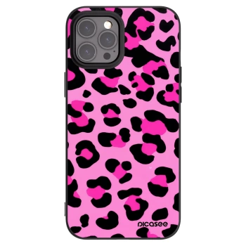 Picasee silikonový černý obal pro Apple iPhone 12 Pro Max - Pink Tiger