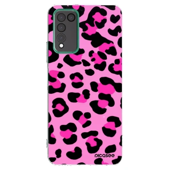 Picasee silikonový průhledný obal pro Honor 10X Lite - Pink Tiger
