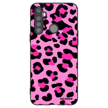 Picasee silikonový černý obal pro Realme 5 - Pink Tiger