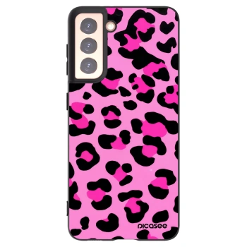 Picasee silikonový černý obal pro Samsung Galaxy S21 5G G991B - Pink Tiger