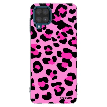 Picasee silikonový průhledný obal pro Samsung Galaxy A12 A125F - Pink Tiger