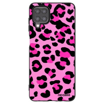Picasee silikonový černý obal pro Samsung Galaxy A12 A125F - Pink Tiger