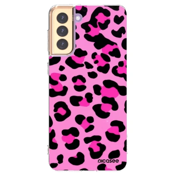 Picasee silikonový průhledný obal pro Samsung Galaxy S21+ 5G G996F - Pink Tiger