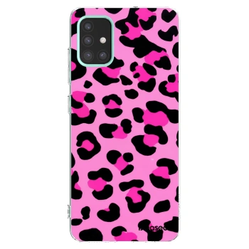 Picasee silikonový průhledný obal pro Samsung Galaxy M31s - Pink Tiger
