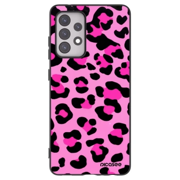Picasee silikonový černý obal pro Samsung Galaxy A52 5G A525F - Pink Tiger