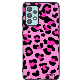 Picasee silikonový černý obal pro Samsung Galaxy A72 A725F - Pink Tiger