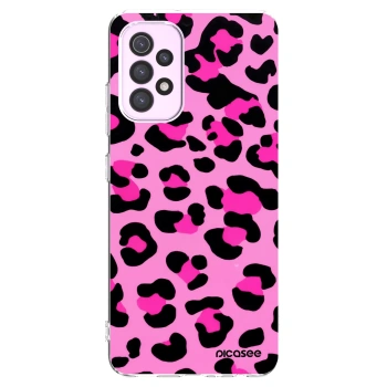 Picasee silikonový průhledný obal pro Samsung Galaxy A32 5G A326B - Pink Tiger