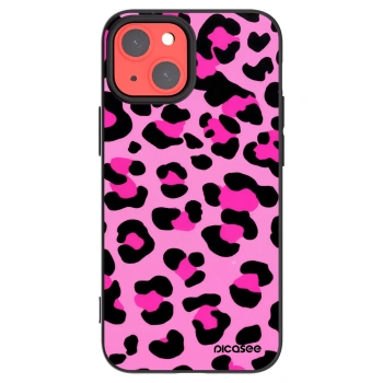 Picasee silikonový černý obal pro Apple iPhone 13 mini - Pink Tiger