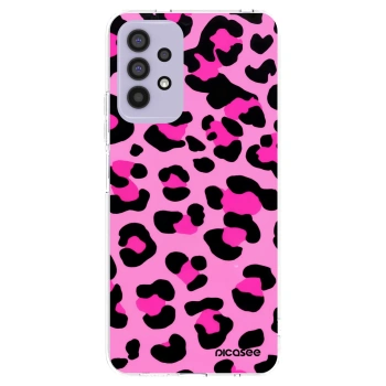 Picasee silikonový průhledný obal pro Samsung Galaxy A32 4G SM-A325F - Pink Tiger