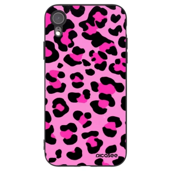 Picasee silikonový černý obal pro Apple iPhone XR - Pink Tiger