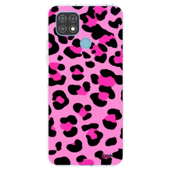 Picasee silikonový průhledný obal pro Realme C21 - Pink Tiger