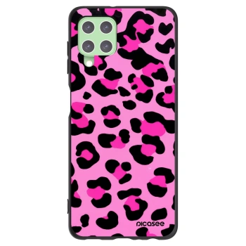 Picasee silikonový černý obal pro Samsung Galaxy A22 A225F 4G - Pink Tiger
