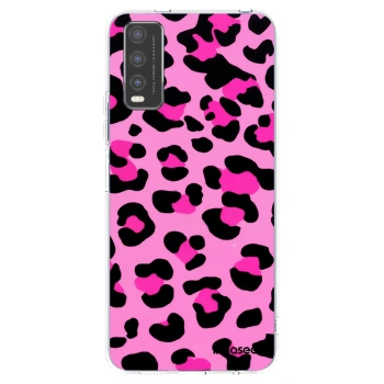 Picasee silikonový průhledný obal pro Vivo Y20s - Pink Tiger