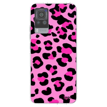 Picasee silikonový průhledný obal pro Vivo X60 Pro 5G - Pink Tiger