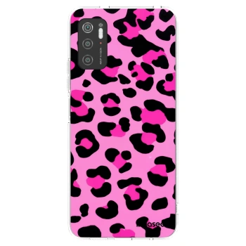 Picasee silikonový průhledný obal pro Xiaomi Poco M3 Pro 5G - Pink Tiger