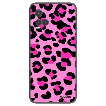 Picasee silikonový černý obal pro Vivo Y33s - Pink Tiger