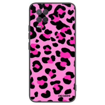 Picasee silikonový černý obal pro Realme 8 5G - Pink Tiger