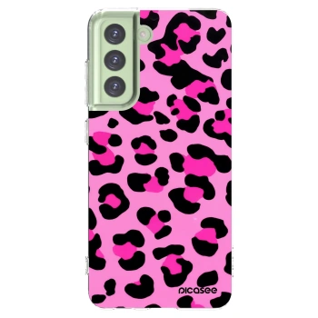 Picasee silikonový průhledný obal pro Samsung Galaxy S21 FE 5G - Pink Tiger