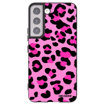 Picasee silikonový černý obal pro Samsung Galaxy S22 5G - Pink Tiger