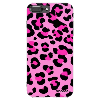 Picasee silikonový průhledný obal pro Apple iPhone 7 Plus - Pink Tiger