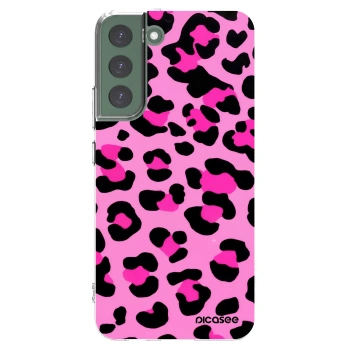Picasee silikonový průhledný obal pro Samsung Galaxy S22+ 5G - Pink Tiger