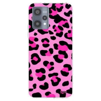 Picasee silikonový průhledný obal pro Realme 9 Pro 5G - Pink Tiger