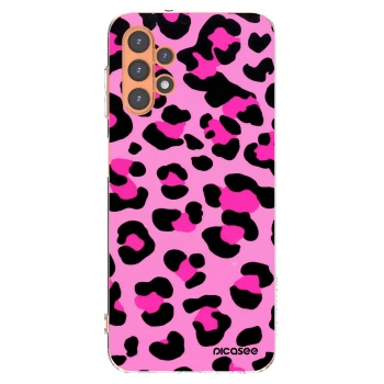 Picasee silikonový průhledný obal pro Samsung Galaxy A13 4G A135 - Pink Tiger