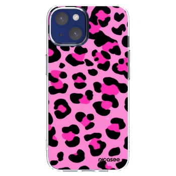Picasee silikonový průhledný obal pro Apple iPhone 14 - Pink Tiger