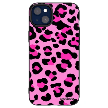 Picasee silikonový černý obal pro Apple iPhone 14 Plus - Pink Tiger