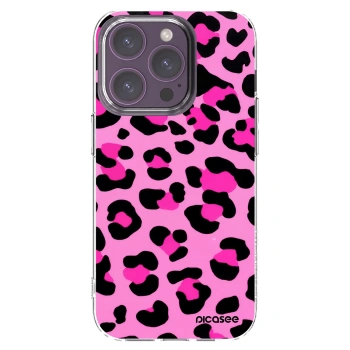 Picasee silikonový průhledný obal pro Apple iPhone 14 Pro - Pink Tiger