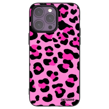 Picasee silikonový černý obal pro Apple iPhone 14 Pro Max - Pink Tiger