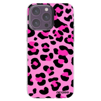 Picasee silikonový průhledný obal pro Apple iPhone 14 Pro Max - Pink Tiger