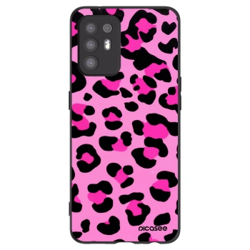 Picasee silikonový černý obal pro OPPO A94 5G - Pink Tiger
