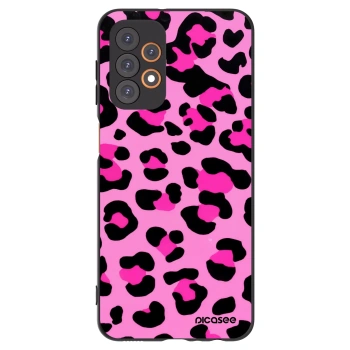 Picasee silikonový černý obal pro Samsung Galaxy A23 A235F 4G - Pink Tiger