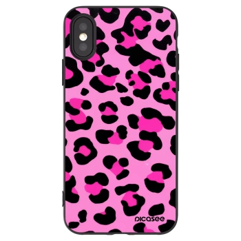 Picasee silikonový černý obal pro Apple iPhone X/XS - Pink Tiger