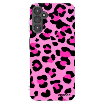 Picasee silikonový průhledný obal pro Samsung Galaxy A14 5G A146P - Pink Tiger