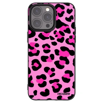 Picasee silikonový černý obal pro Apple iPhone 15 Pro Max - Pink Tiger