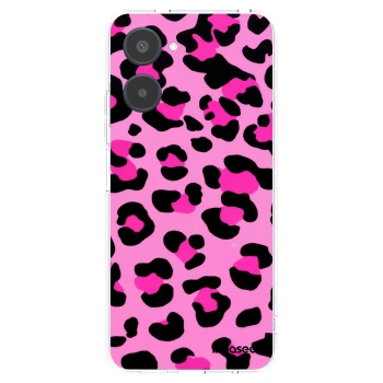 Picasee silikonový průhledný obal pro Realme 10 4G - Pink Tiger
