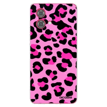 Picasee silikonový průhledný obal pro Motorola Moto G84 5G - Pink Tiger