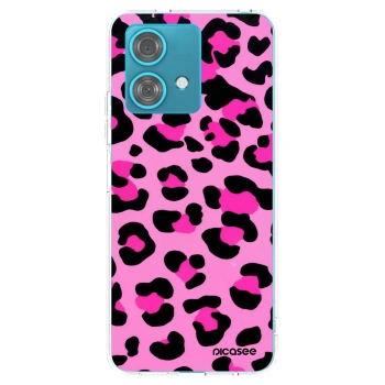 Picasee silikonový průhledný obal pro Motorola Edge 40 Neo - Pink Tiger