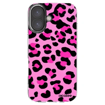 Picasee silikonový průhledný obal pro Apple iPhone 16 - Pink Tiger